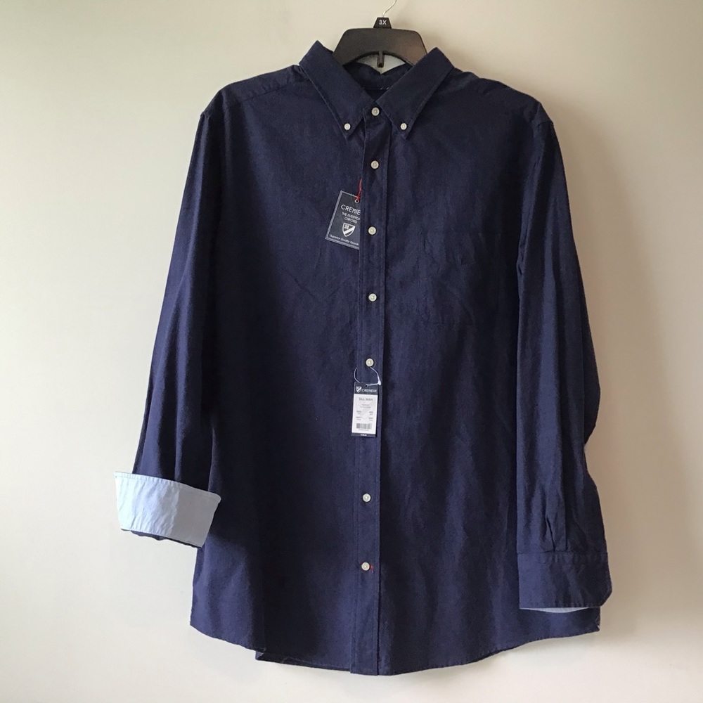 Daniel Cremieux NWT $89.50 Shirt 2XT Dark Navy Heather